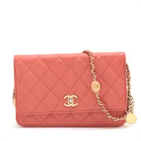 【新品】 CHANEL マトラッセ キャビアスキン チェーンウォレット ブランドレンタルのBrandCity / シャネル キャビアスキン