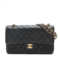 値下★CHANEL シャネル シルバー 2WAY ハット シャネル マトラッセ25 キャビアスキン ダブルフラップ ダブル