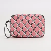 CHANEL シャネルキャンバス生地ポーチ シャネル CHANEL CHANEL ポーチ A80909 B10583 マトラッセ ココ