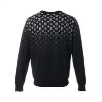 ルイヴィトン LOUIS VUITTON 24SS ウールカシミヤモノグラムモックネックニット カットソー 長袖 M ブラック /DO ■OS レディース ルイヴィトン 24SS RM241M CZU HQN32W ファンジン モチーフ