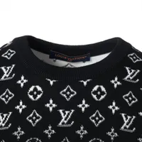 ルイヴィトン LOUIS VUITTON 24SS ウールカシミヤモノグラムモックネックニット カットソー 長袖 M ブラック /DO ■OS レディース LOUIS VUITTON ルイヴィトン 24SS モノグラム モヘア ニット