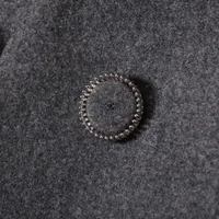 CHANEL ダークグレー コート CHANEL - CHANEL シャネル コート S グレー 【古着】【中古