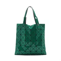 A4可 美品 バオバオイッセイミヤケ エナメル トートバッグ ファスナー 緑 A4可 美品 バオバオイッセイミヤケ エナメル トートバッグ