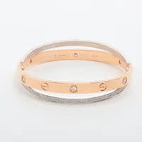 カルティエ スウィートトリニティ ブレスレット 750(YG×PG×WG