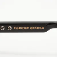クロムハーツ スタイリッシュ ブラックメタルフレーム CHROME HEARTS