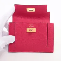 エルメス ケリーポケットコンパクト ヴォーエプソン コイン
