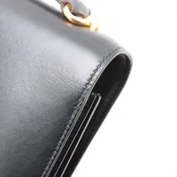 エルメス フォンスベル ボックスカーフ ブラック ゴールド金具