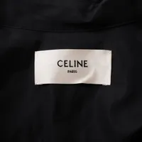 セリーヌ　シャツワンピース CELINE セリーヌ Cotton Twill Trapeze Mini Dress シャツ