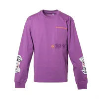 かいちん　クロムハーツ matty boy パープル ロンT クロムハーツ マッティボーイ ロングTシャツ コットン サイズL