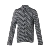 Dior 長袖シャツ 023M550AT099 Dior - ディオール 023M550AT099 オブリーク柄総柄ニット長袖