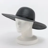 CHANEL シャネル ココマーク付き ストローハット ロングブリム CHANEL シャネル ココマーク付き ストローハット ロングブリム