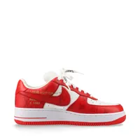 赤字商品/存放品未使用 LOUIS VUITTON 38.5 Louis Vuitton Nike Air Force 1 Low By Virgil Abloh White Red