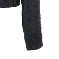 美品 シャネル カシミヤニット スノーフレーク柄 グレー サイズ38 57640-d1_f88e4f09-d142-4d1b-