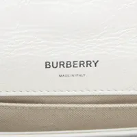 バーバリー TB ローラ レザー チェーンショルダーバッグ ホワイト