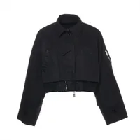 新品❣️スナイデル ❣️ バリエボンバージャケット　ブラック　usagi完売 サカイ 23年 ポリエステル×ナイロン ボンバージャケット 3