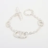 エルメス シェーヌダンクル ファランドール ブレスレット SH 925 24.7g