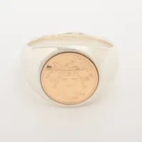 エルメス エクスリブリス シュヴァリエPM リング 925×750 12.0g