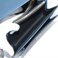 マルニ トランク レザー ショルダーバッグ ブルー A3391262｜中古