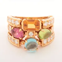 【新品同様】ブルガリ　ビーゼロワン　エッセンシャル　バンド　リング　Pt950 BVLGARI - 【新品同様】ブルガリ ビーゼロワン エッセンシャル