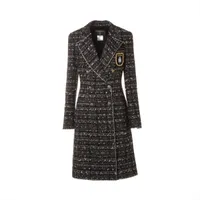 AAA　　CHANELシルク100%コート　ブラック　40  Lサイズ 9567316017182.jpg