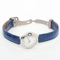 カルティエ バロンブルー ドゥ カルティエ 28mm W69010Z4 SS×革