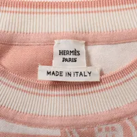 HERMES シルクニットトップス　34 2024年 春夏 新作 HERMES エルメス ニット レディース ロング