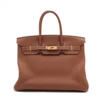 バーキン35用ボックス　エルメス正規品 エルメス バーキン35 トゴ ゴールド ゴールド金具 □J:2006年