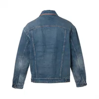 GUCCI ダークブルーデニムジャケット 38 Lasered Double G denim jacket in blue | GUCCI® US