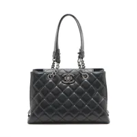 シャネル スエード ワイルドステッチ トートバッグ ショルダーバッグ CHANEL スエードショルダーバッグ 茶色 ココマーク ワイルド