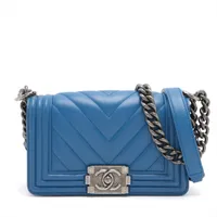 シャネル ボーイ シャネル ラムスキン ショルダーバッグ CHANEL 【超美品】シャネル ボーイシャネル チェーンショルダー