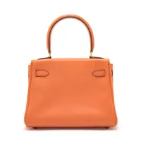 エルメス ミニケリー20 ヴォーガリバー オレンジ ゴールド金具 ○U