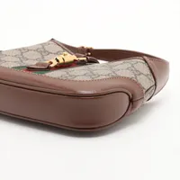 グッチ ジャッキー1961 GGスプリーム PVC×レザー ショルダー