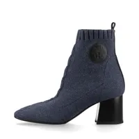 エルメス ヴォルヴェール ニット×レザー ブーツ 36 レディース