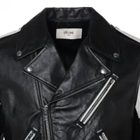 CELINE エディ レザージャケット セリーヌ エディ期 コットン×キュプラ レザージャケット 52 メンズ