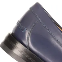 GUCCI メンズ　ネイビー レザー　ローファー　ホースビット　正規品 グッチ ホースビット レザー ローファー 10 メンズ ネイビー