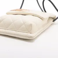 シャネル カンボンライン ラムスキン×パイソン ショルダーバッグ