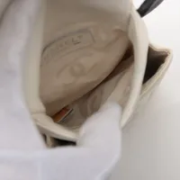 CHANEL ホワイト ショルダーバッグ　カンボンライン CHANEL シャネル カンボンラインミニワンショルダー ホワイト
