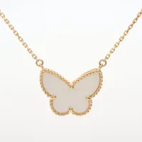 【VINTAGE】ヴァンクリーフ&アーペル パピヨン シェルネックレス Van Cleef & Arpels ヴァンクリーフ＆アーペル ラッキー