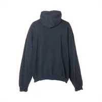 25春夏新作【BALENCIAGA】ブルーとホワイトのコットン パーカー バレンシアガ BALENCIAGA 713677 TNVB4 Be different 刺繍プル