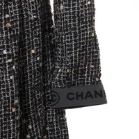 【極美品】CHANEL ココマーク コットンツイード スカート シルク 38 シャネル ココマーク 06P シルク スカート 36 レディース