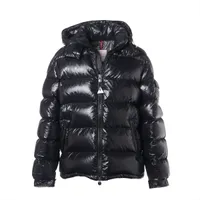 美品！大人気！モンクレール MAYA マヤ ブラック　肉厚　シャイニーナイロン 即お届 MONCLER Mens MAYA モンクレール マヤ ダウンジャケット