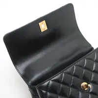 シャネル ココハンドル24 XS レザー 2WAYハンドバッグ ブラック