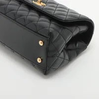 希少！CHANEL シャネル　ハンドバック シャネル ココハンドル24 XS レザー 2WAYハンドバッグ ブラック