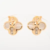 【VINTAGE】ヴァンクリーフ&アーペル アルハンブラ シェルピアス ヴァンクリーフ&アーペル ヴィンテージアルハンブラ シェル