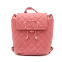 CHANEL CCフィリグリー　バニティ　レッド CHANEL CCフィリグリーバニティレッド
