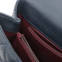 シャネル ココハンドル29 S キャビアスキン×リザード 2WAYハンドバッグ