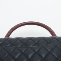 CHANEL ココハンドル 29 S キャビアスキン ボルドー リザードハンドル CHANEL ココハンドル 29 S キャビアスキン ボルドー リザード