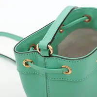 グッチ ミニ バケットバッグ レザー ショルダーバッグ グリーン