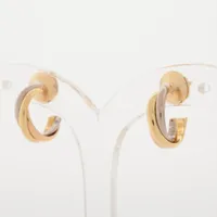 カルティエ トリニティ ピアス 750(YG×PG×WG) 4.3g A3433883｜中古