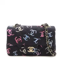 ★ツイード&スパンコール★【CHANEL】ミニマトラッセ 20cm CHANEL】ツイード＆スパンコール☆ミニマトラッセ20cm